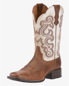 Ariat Womens Quickdraw Square Toe Cowgirl Boots"  Src="https - Women's Ariat Wide Square Toe Boots, HD Png Download, Free Download